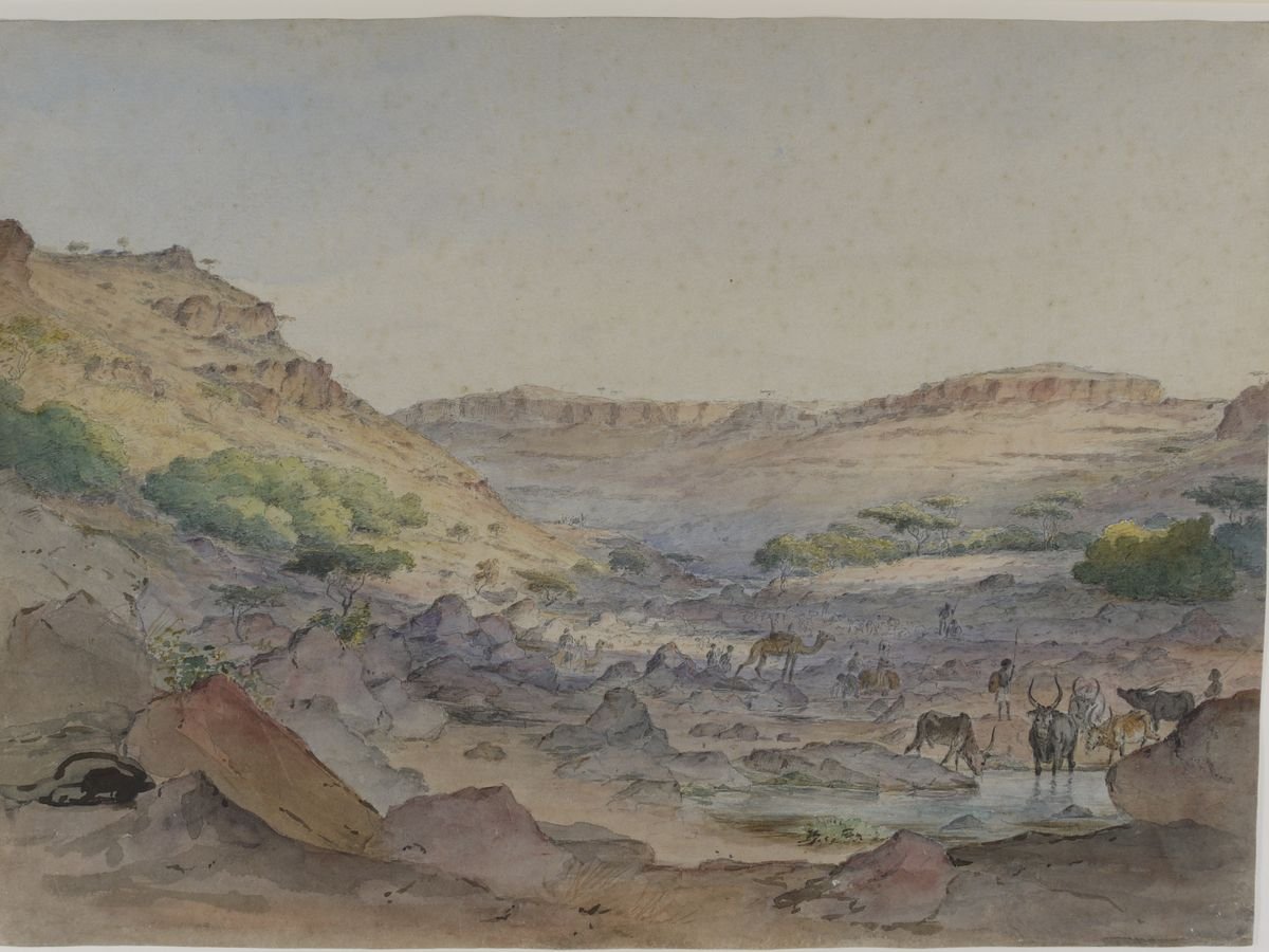 Johann Martin Bernatz, Landschaft in Abessinien
