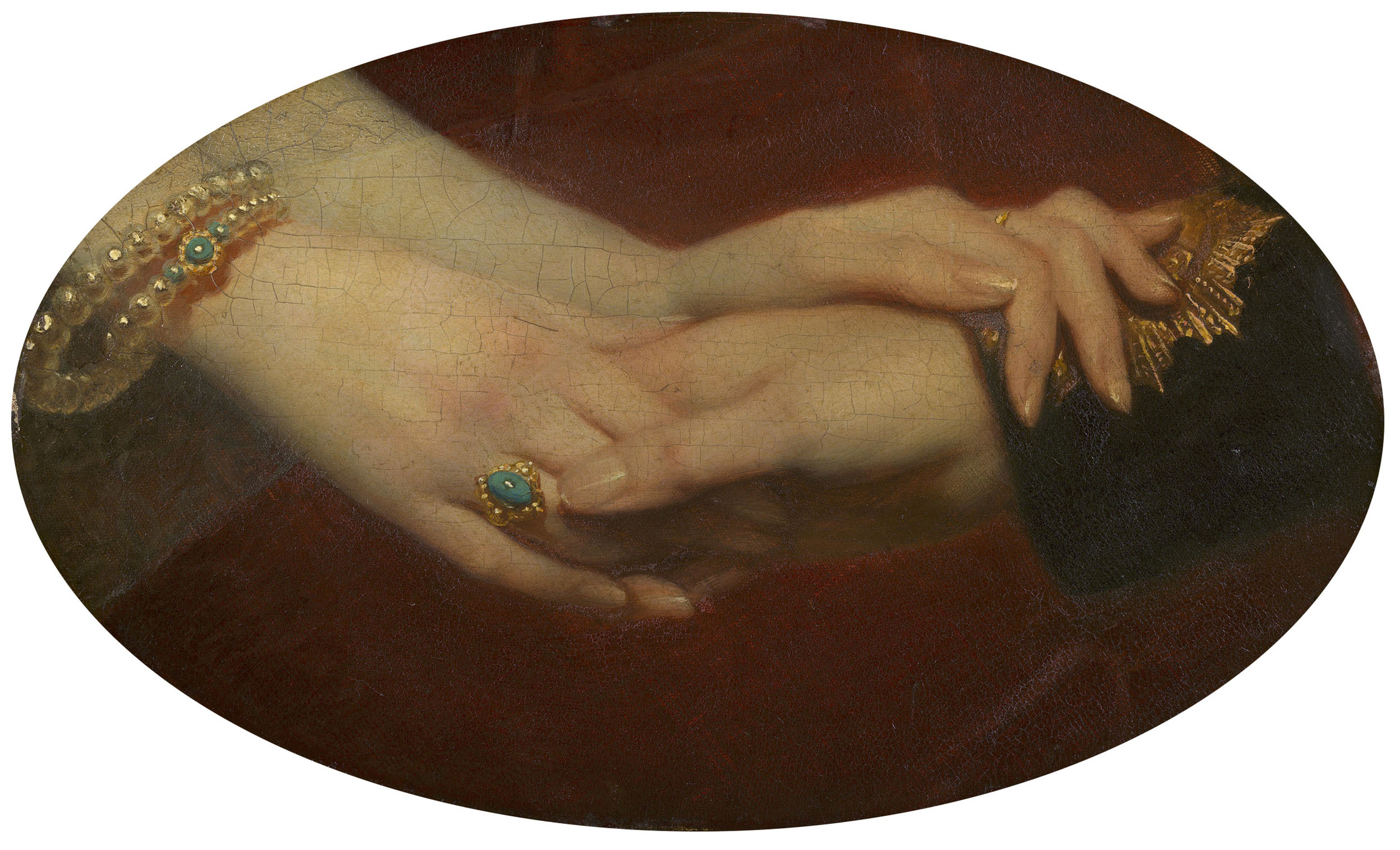 Franz Xaver Winterhalter, The Linked Hands of Queen Victoria (1819-1901) and Prince Albert (1819-61)