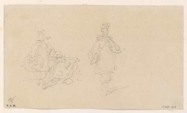 George Chinnery, Two sketches of boatwomen