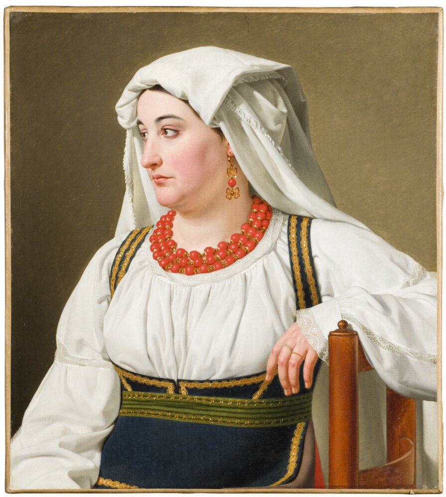 Christoffer Wilhelm Eckersberg, ’Una Ciociara’ – Portrait of a Roman Country Woman