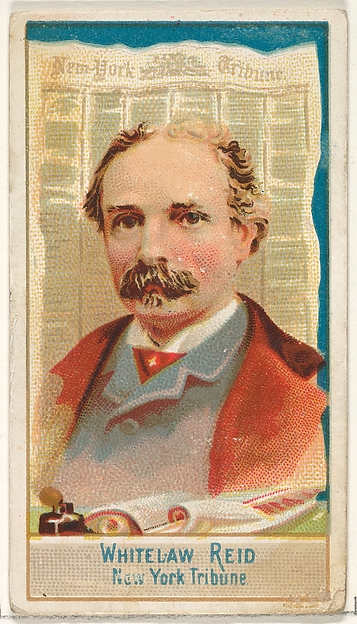 Allen & Ginter, Whitelaw Reid, New York Tribune, from the American Editors series (N1) for Allen & Ginter Cigarettes Brands