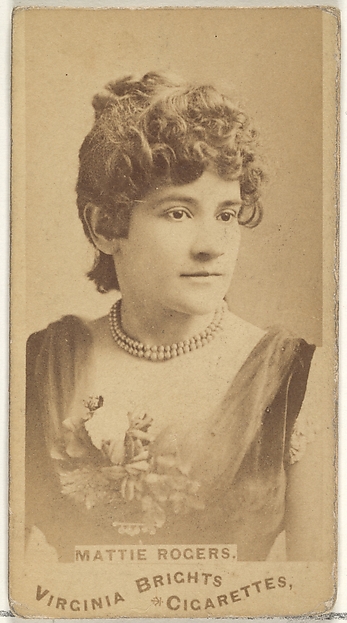 Allen & Ginter, Mattie Rogers, from the Actors and Actresses series (N45, Type 1) for Virginia Brights Cigarettes
