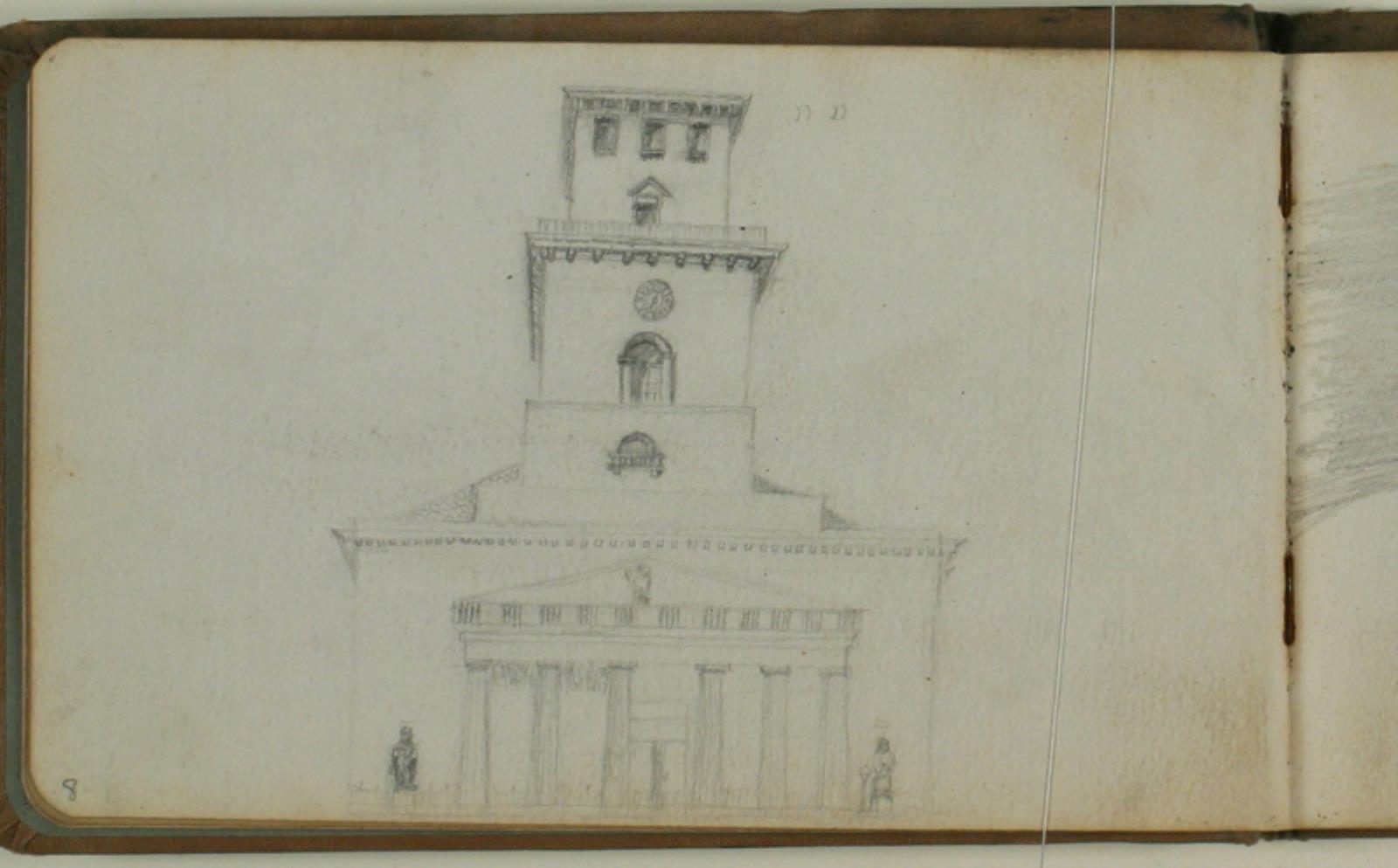 Niels Larsen Stevns, Fronten af Vor Frue Kirke, København