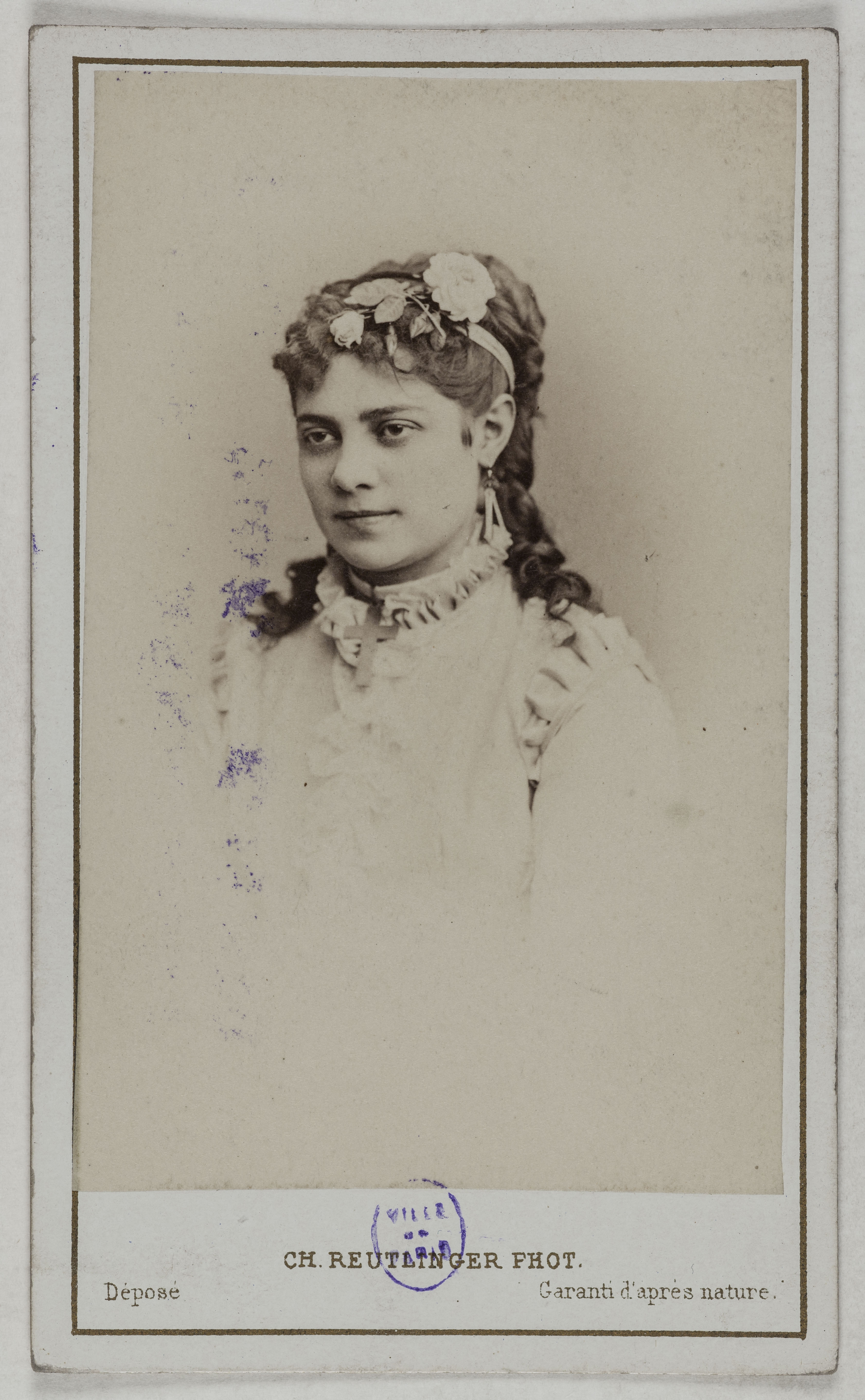 Charles Reutlinger, Portrait de Dewintre Octavie Léontine Victorine (1845-?), (actrice)