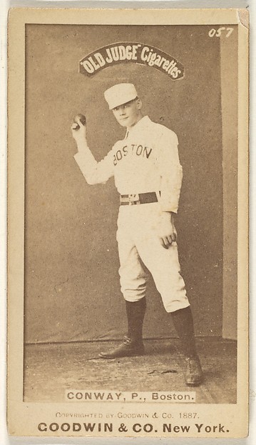 Goodwin & Company, Conway, Pitcher, Boston, from the Old Judge series (N172) for Old Judge Cigarettes