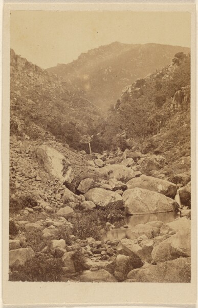 Unknown, [View of an unidentified mountain valley]