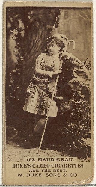 W. Duke, Sons & Co., Card Number 192, Maud Grau, from the Actors and Actresses series (N145-5) issued by Duke Sons & Co. to promote Cameo Cigarettes