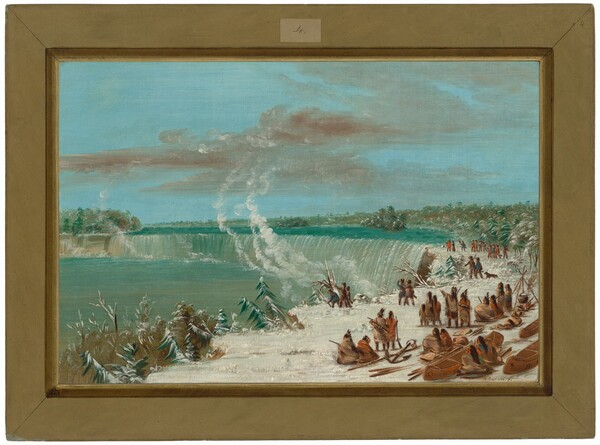 George Catlin, Portage Around the Falls of Niagara at Table Rock