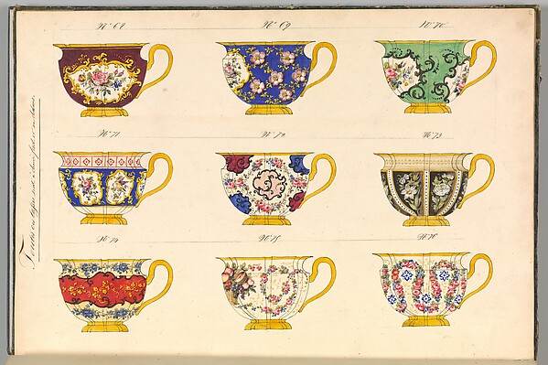 Anonymous, French, 19th century, Porcelain Designs