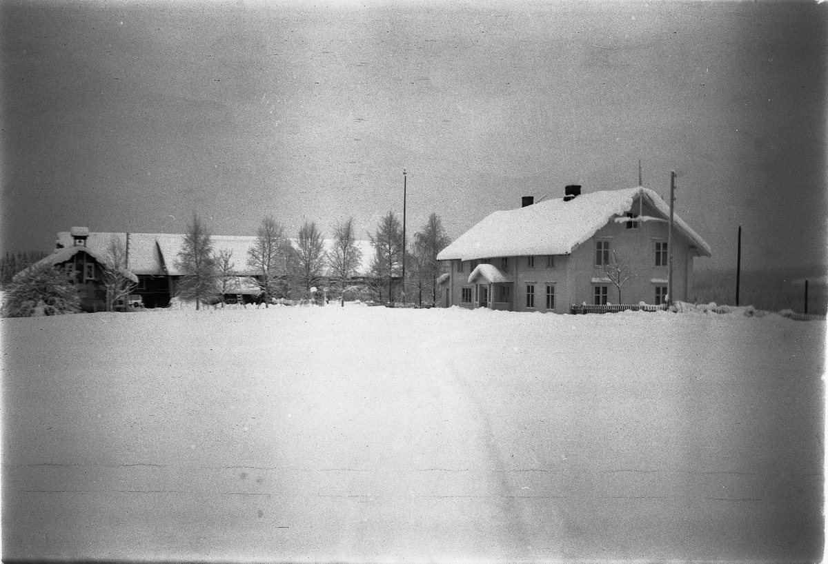 Håkon Prestkværn, Vinter. Gard på ukjent sted.