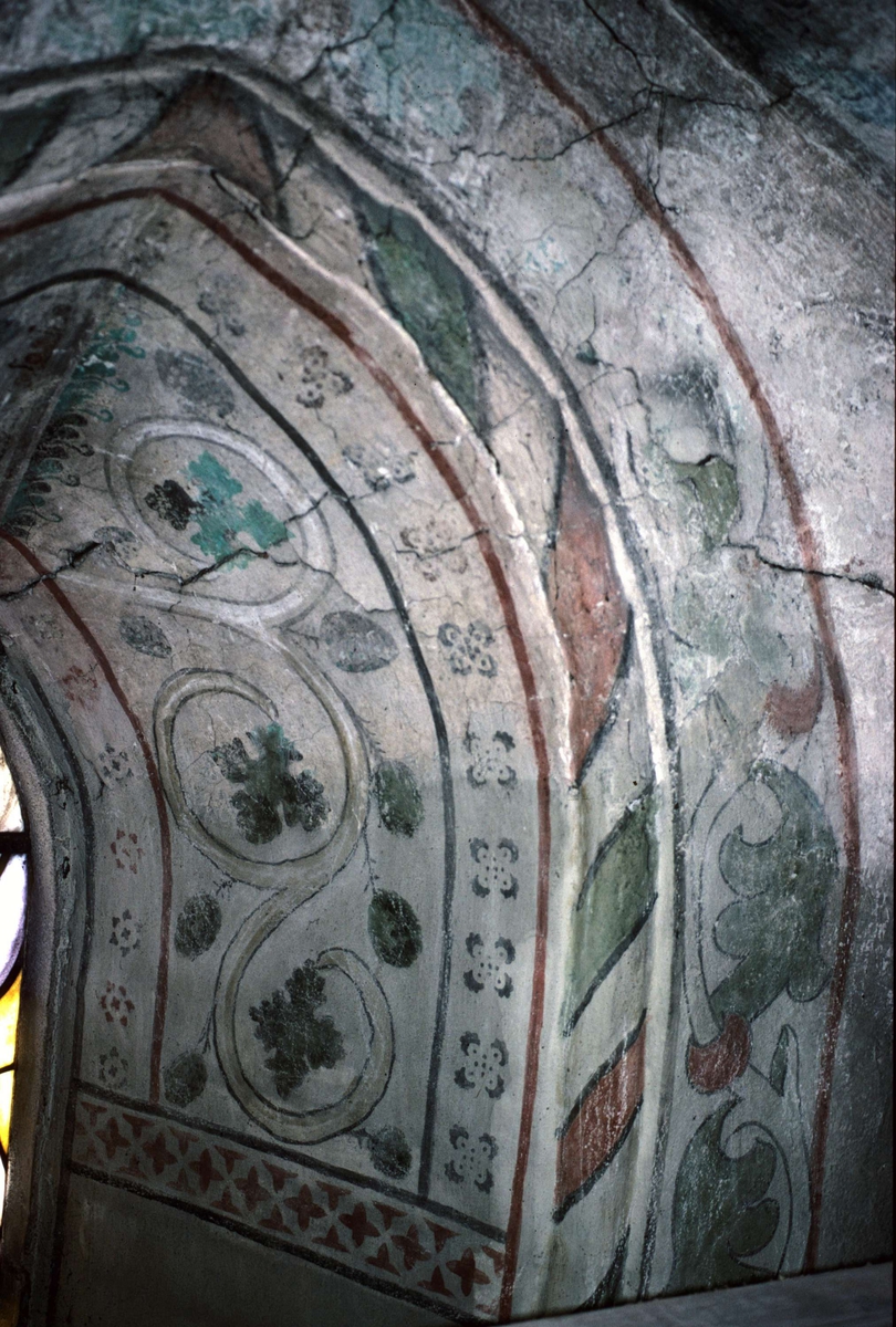 Rune Hammarling, Kalkmålning i Viksta kyrka, Viksta socken, Uppland 1986