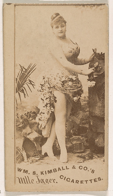 William S. Kimball & Company, Mlle Jager, from the Actresses series (N203) issued by Wm. S. Kimball & Co.