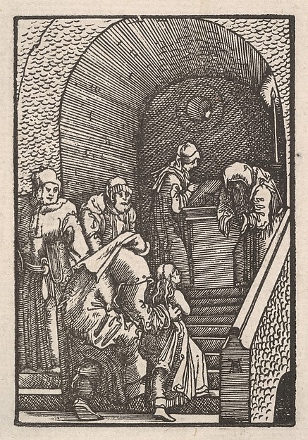 Albrecht Altdorfer, The Virgin Entering the Temple, from "The Fall and Salvation of Mankind Through the Life and Passion of Christ"