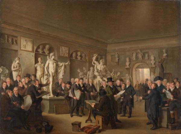 Adriaan de Lelie, De beeldenzaal van de Maatschappij Felix Meritis