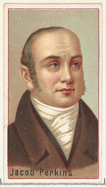 Allen & Ginter, Jacob Perkins, printer's sample for the World's Inventors souvenir album (A25) for Allen & Ginter Cigarettes