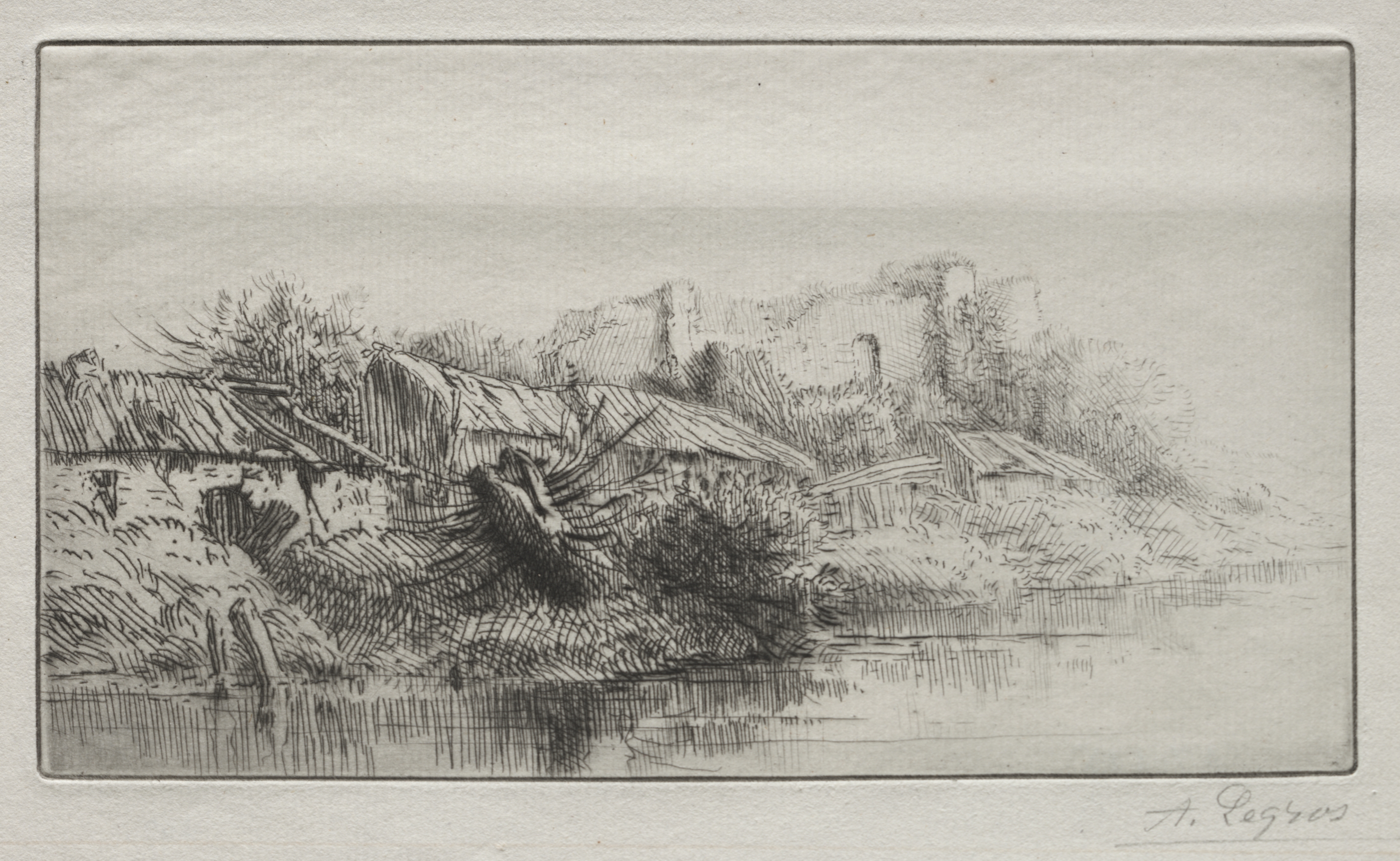 Alphonse Legros, Deserted Village
