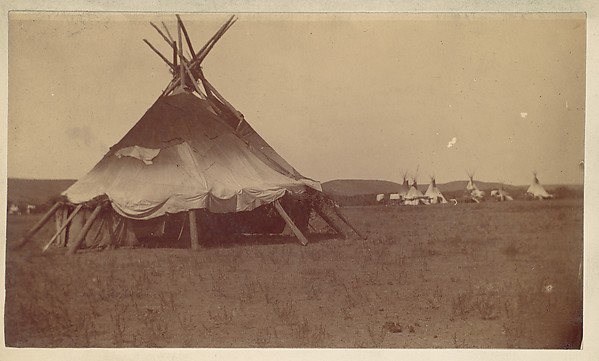 Unknown, [Teepee in Native American Camp]