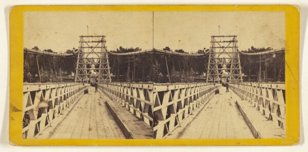 Edward and Henry T. Anthony & Co., The new Suspension Bridge, from the American Side.