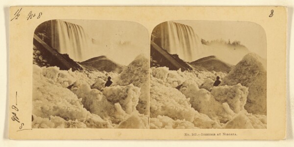 London Stereoscopic and Photographic Company, Icebergs at Niagara, As seen at the foot of the American Fall.
