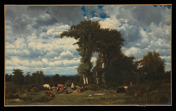 Jules Dupré, Landscape with Cattle at Limousin