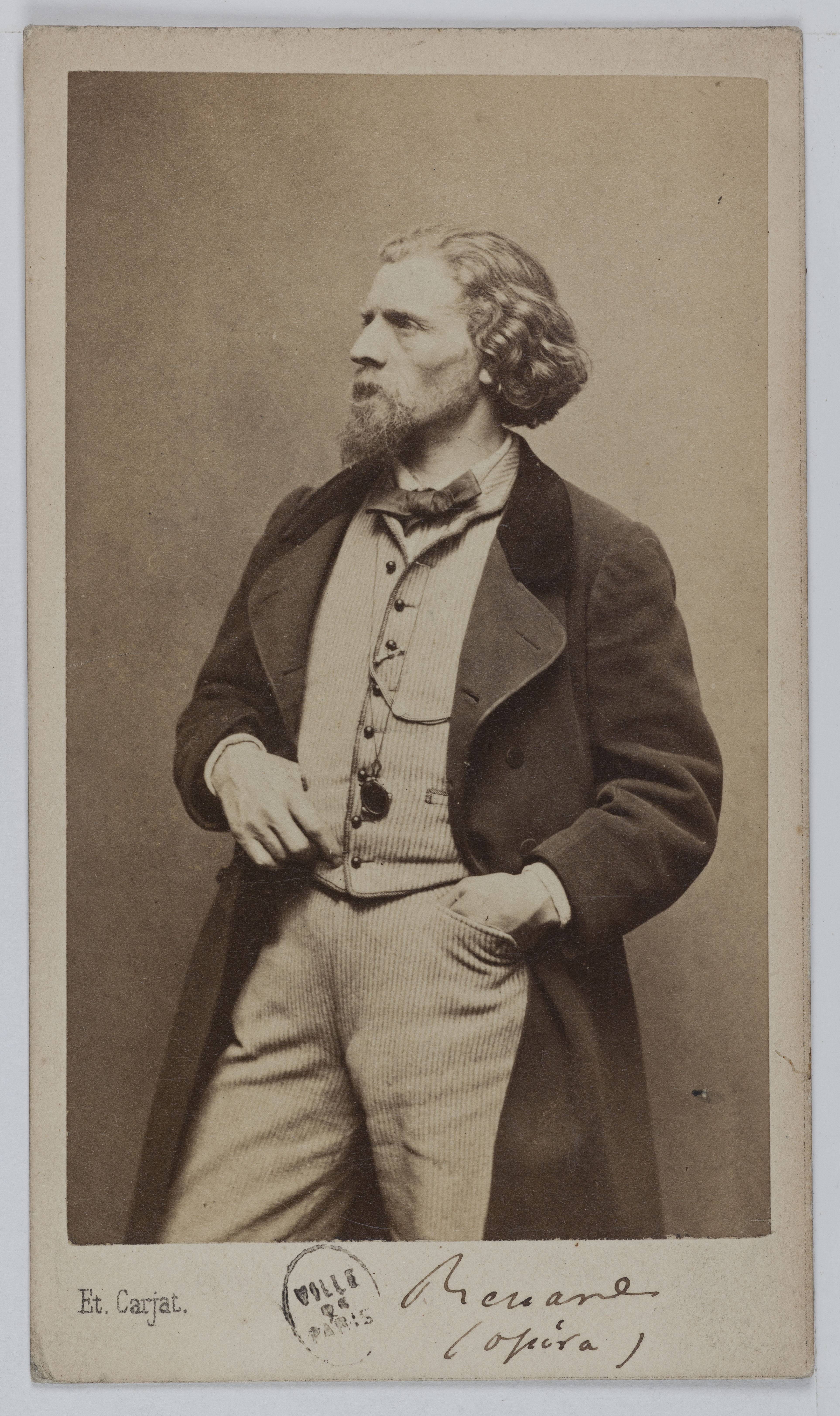 Carjat & Cie, Portrait d'Antoine Renard (1825-1872), ténor d'opéra.