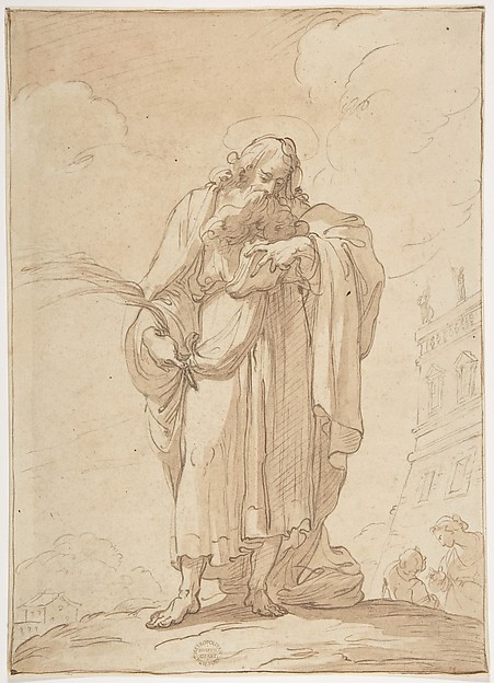 Gaetano Gandolfi, A Martyr Saint Reading