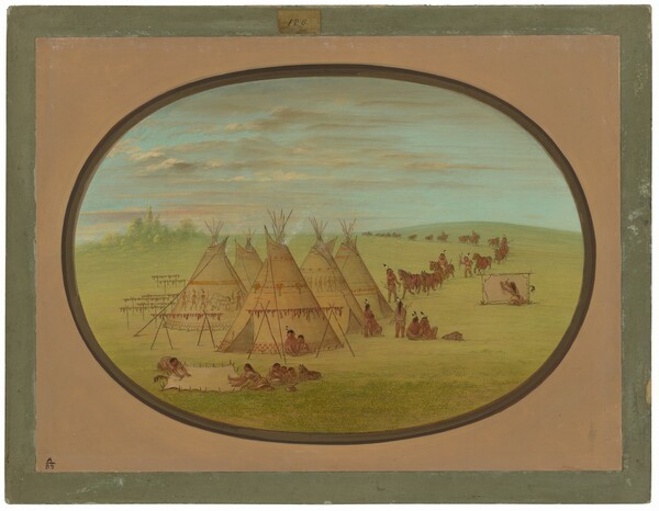 George Catlin, A Little Sioux Village