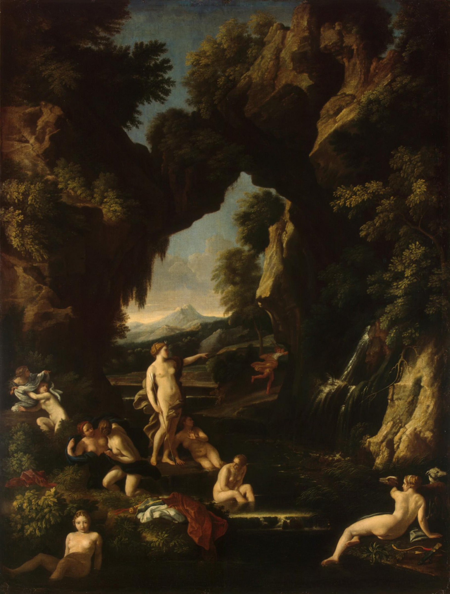 Carlo Maratta, Landscape with Diana and Actaeon