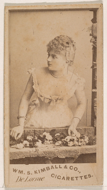 William S. Kimball & Company, Miss De Lorme, from the Actresses series (N203) issued by Wm. S. Kimball & Co.