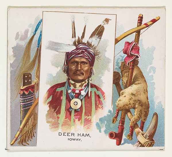 Allen & Ginter, Deer Ham, Ioway, from the American Indian Chiefs series (N36) for Allen & Ginter Cigarettes