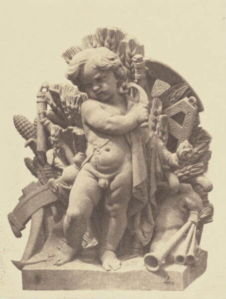 Édouard Baldus, ["L'Eté", Sculpture by Vital Dubray, Decoration of the Louvre, Paris]