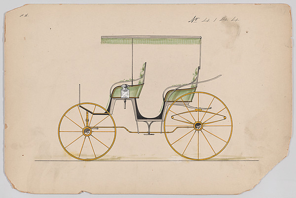 Brewster & Co., Design for 2 seat Park Phaeton, no. 4144