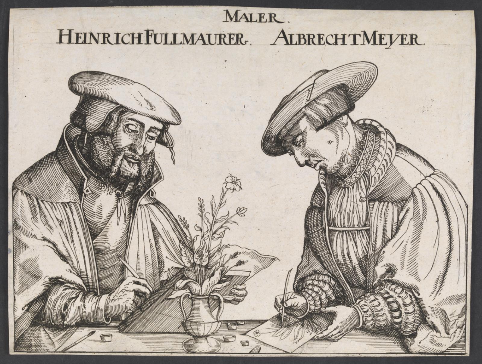 Heinrich Füllmaurer, Portræt af Heinrich Füllmaurer og Albrecht Meyer