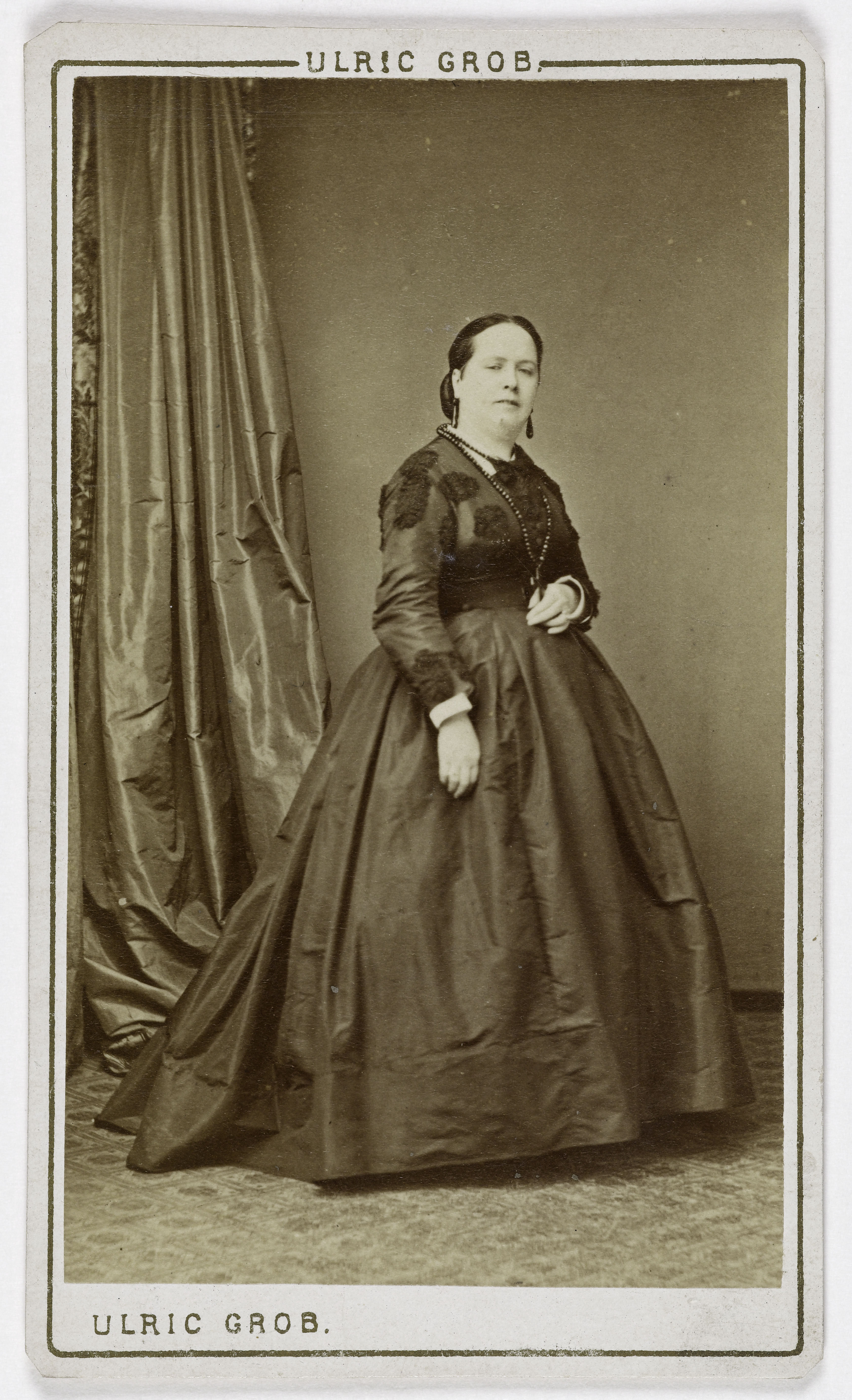 Ulric Grob, Portrait d'Aline Duval (1824-1903) (actrice, rôles de grisette)