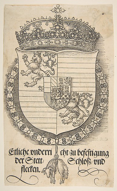 Albrecht Dürer, The Arms of Ferdinand I, King of Hungary and Bohemia
