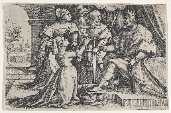 Georg Pencz, The Judgment of Solomon, from "Scenes from the Old Testament"