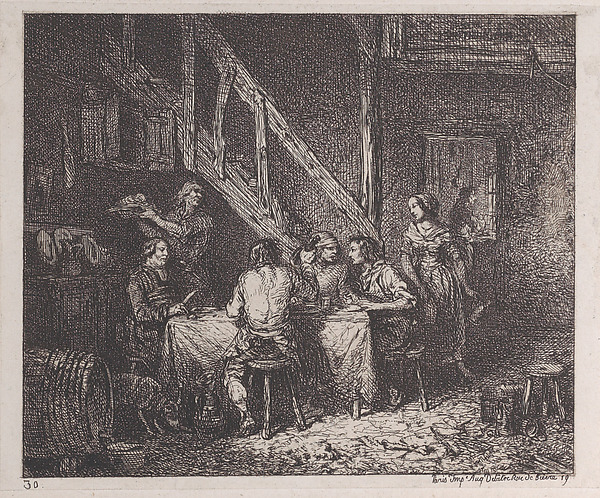 Charles Jacque, Peasants Eating