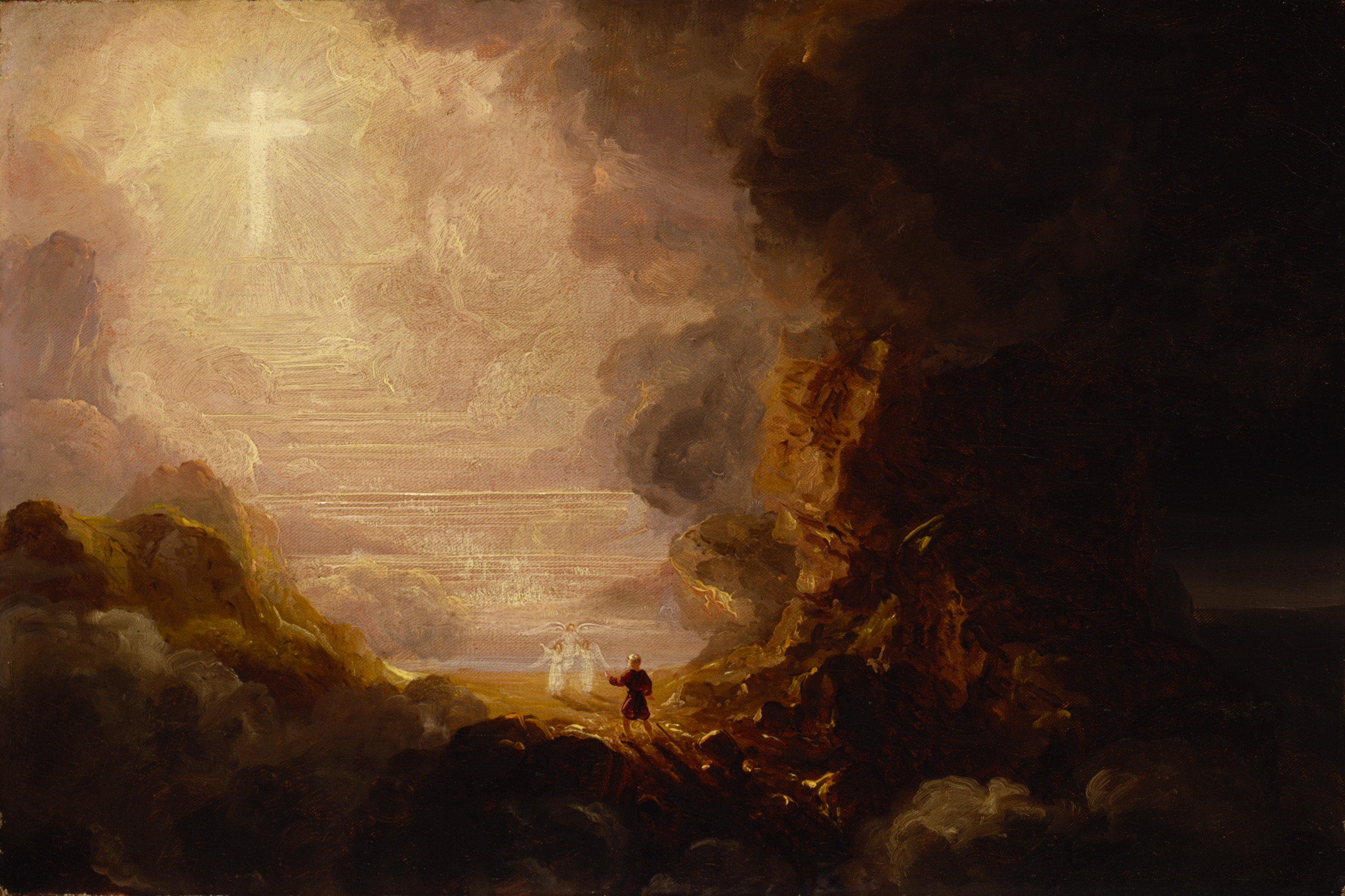 Thomas Cole, The Pilgrim of the Cross at the End of His Journey (study for series, The Cross and the World)