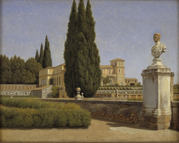 C.W. Eckersberg, Parti i Villa Albanis have. Rom