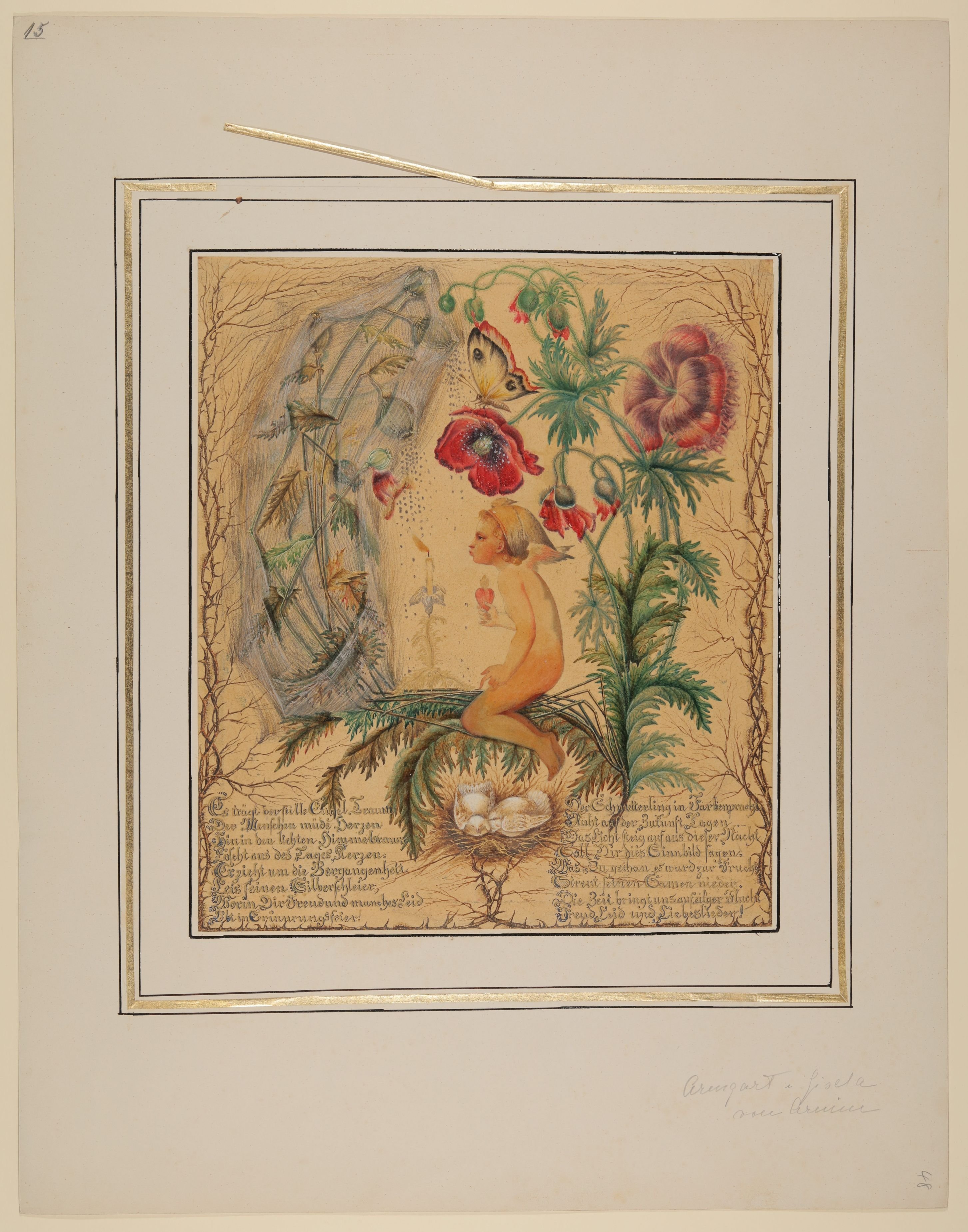 Gisela von Arnim, Der Engel Traum [aus der "geblümten Kassette"]