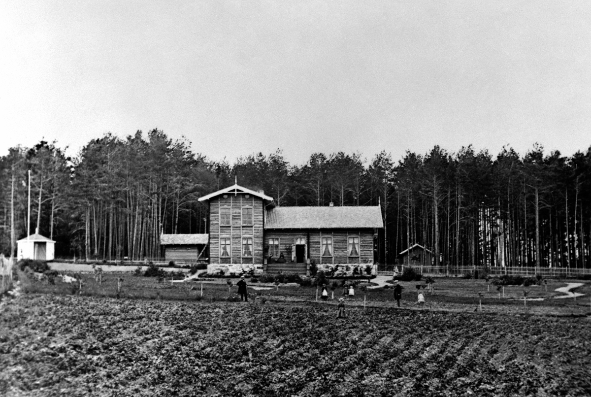 Anno Domkirkeodden, Eksteriør Dr. Greves gård, Furubakken, bygd i 1876, folk. Furnesvegen 24, Hamar døveskole.