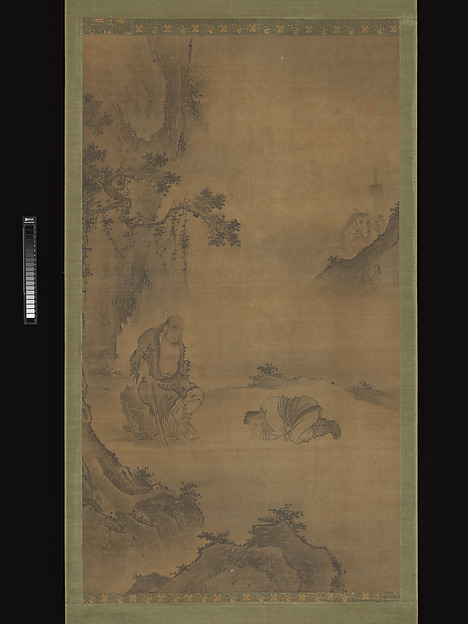 Unidentified artist, Daoist immortal Li Tieguai receiving a visitor