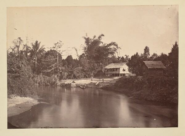 Unknown, [House on the banks of a river]