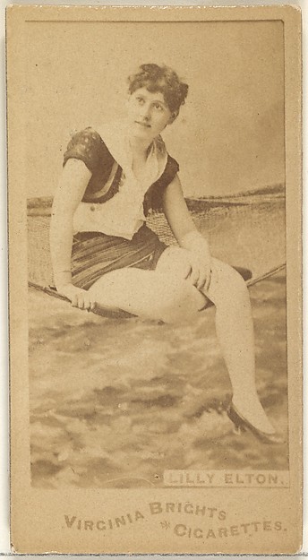Allen & Ginter, Lilly Elton, from the Actors and Actresses series (N45, Type 1) for Virginia Brights Cigarettes