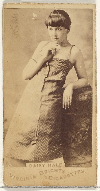 Allen & Ginter, Daisy Hale, from the Actors and Actresses series (N45, Type 1) for Virginia Brights Cigarettes