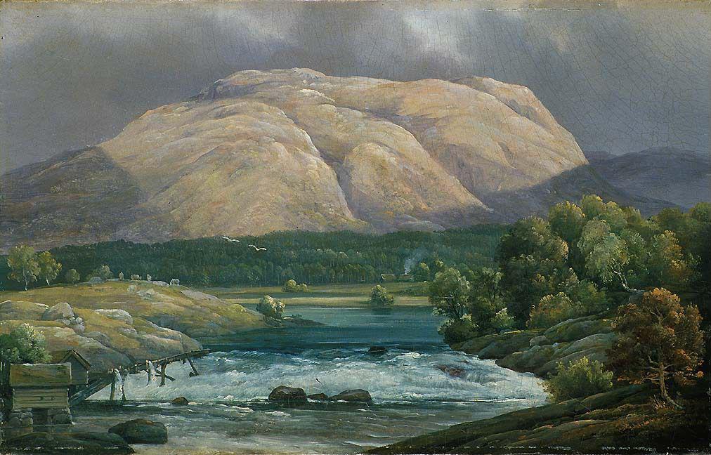 Hans Leganger Reusch, View of Fortun in Luster