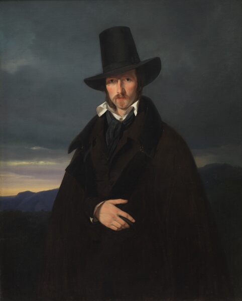 Wilhelm Bendz, Portræt af den tyske maler Wilhelm von Kaulbach