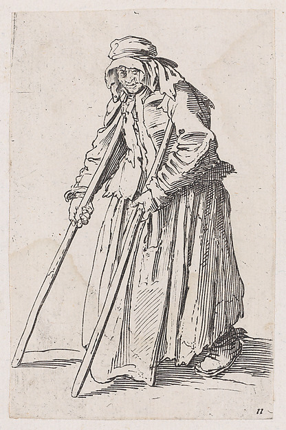 Anonymous, Reverse Copy of La Mendainte aux Béquilles (The Female Beggar with Crutches), from Les Gueux suite appelée aussi Les Mendiants, Les Baroni, ou Les Barons (The Beggars, also called the Barons)