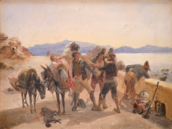 Johann Baptist Kirner, Røvere overfalder rejsende