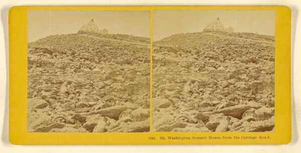 Benjamin West Kilburn, Mt. Washington Summit House, from the Carriage Road.